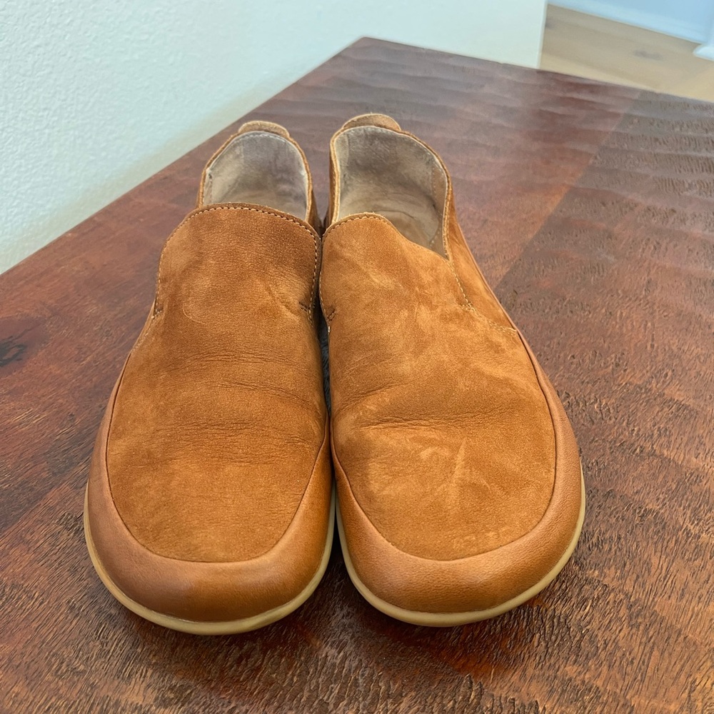 Vivobarefoot Opanka Brown Leather Slip-on  minimalist barefoot loafers Sz 38 - Picture 2 of 12